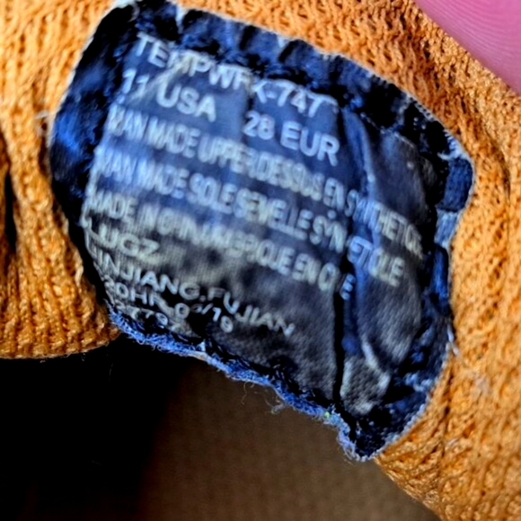 Lugz Tan Lace Up Work Boots Toddler Size 11 - Picture 6 of 6